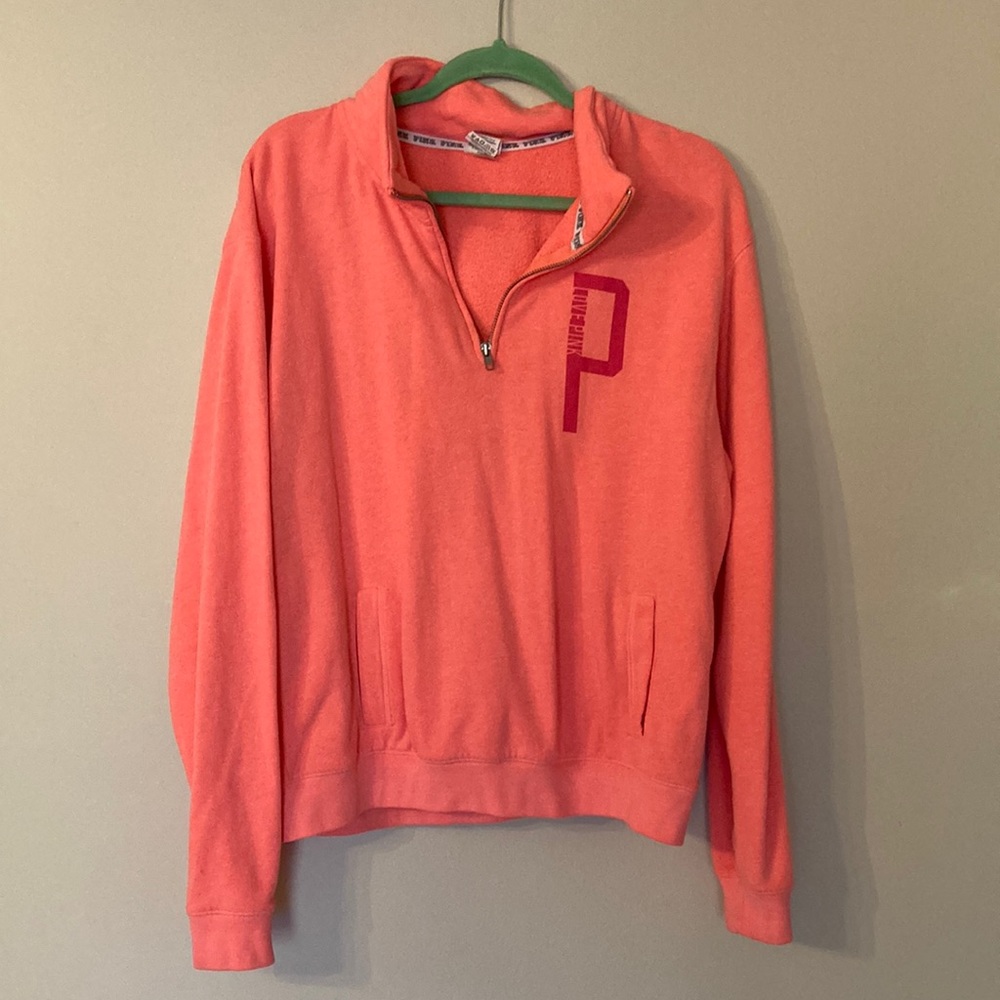 PINK by Victoria Secret 1/4 zip pullover size medium
